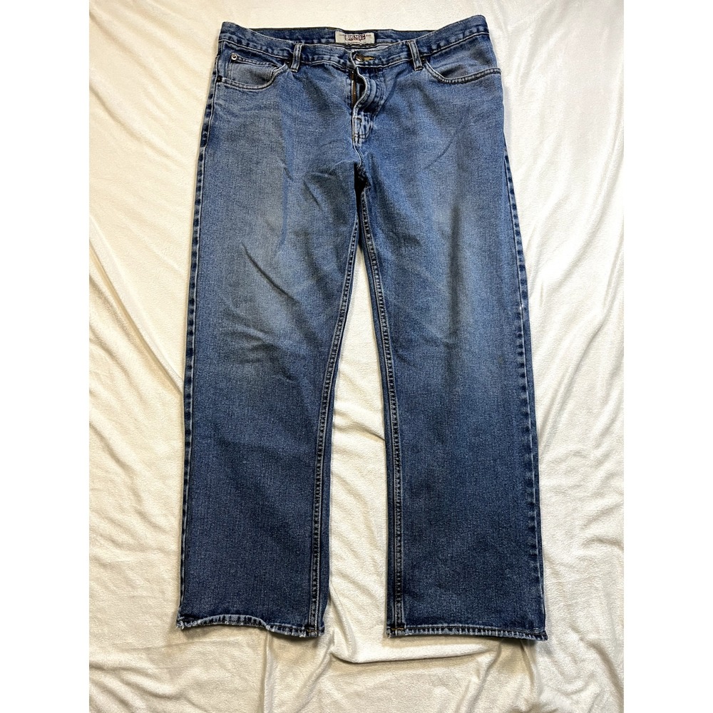Big Mac Workwear Mens 36x30 Classic Straight Jeans Blue Denim